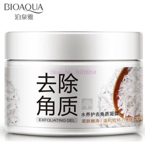 50pcs BIOAQUA Facial Cleanser Natural Facial Exfoliator Exfoliating Whitening Brightening Peeling Cream Gel Face Scrub Removal