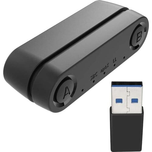 Headphones Bluetooth Adapter 5.0 Transmitter Converter w/ aptX Low Latencyfor Switch lite