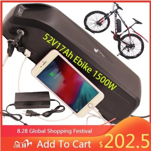 Electric Bicycle Hailong Battery 36V 48V 52V Battery 17Ah 20Ah 30Ah 500W 750W 1000W 1500W BBS02 BBS03 BBSHD 18650
