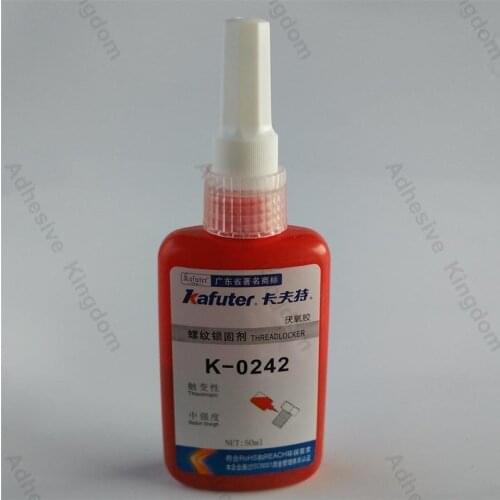 Kafuter 50ml K-0242 anaerobic metal screw locking adhesive thread sealing antirust glue removable blue