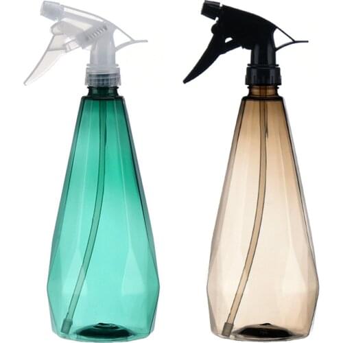 Car Spray Bottle PET Diamond Type Garden Watering Can Plant Pump Sprayer Hand Pressure Sprayer Car Interior Cleaning Tool Brown