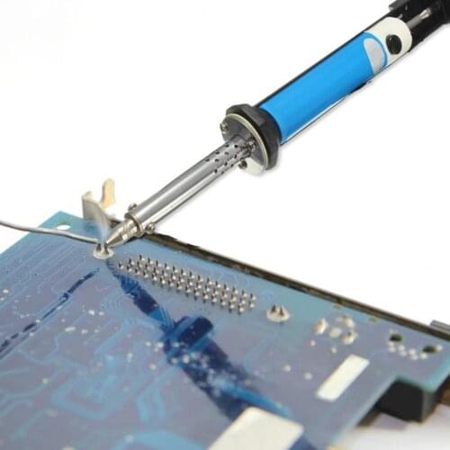 US/EU Plug Electric Soldering Iron Adjustable Temperature High Efficiency Conical Needle Electric Corded Soldering Iron for PCB