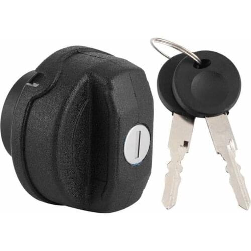 Fuel Tank Filler Cap Black ABS Petrol Locking Lid Fit for Beetle//Caddy with 2 Keys Auto accessories