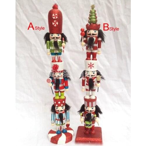 Free shipping puppets doll toy 38CM people stacked people exquisite painted Nutcracker circus novelty Christmas gift HT067