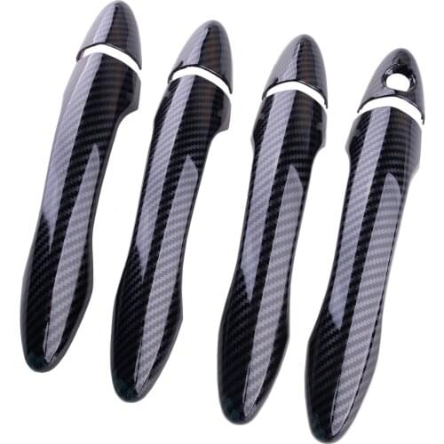 8Pcs Black ABS Car Exterior Door Handle Cover Trim Fit for Kia Optima K5 2011 2012 2013 2014 2015