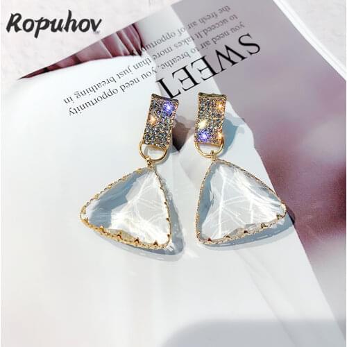 Ropuhov 2021 New Jewelry for Woman Gift Korean Fashion Designer Skeleton Fall Winter Boho Earrings Wholesale