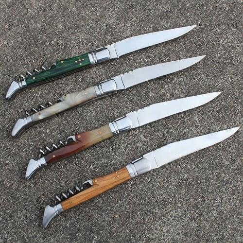 Wine Corkscrew Can Opener Wine Knife Wood Handle Sommelier Beer Bottle Foil Cutter Stainless Steel Jar Kitchen Utensils Gadgets