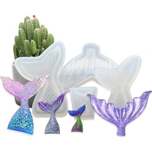 Hot sale marine Theme Fondant Silicone Mold Seashell conch Tail DIY Handmade Baking Tools for Mermaid Theme Cake Decoration