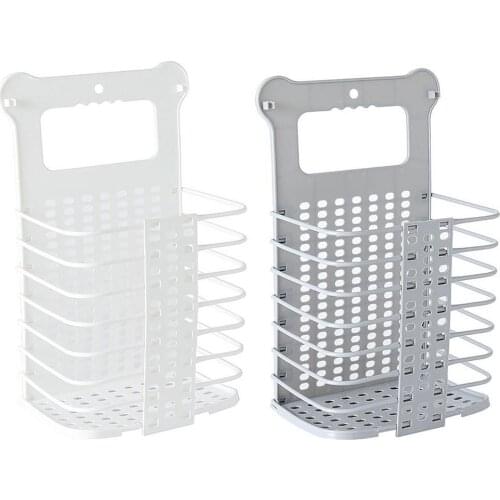 Household Foldable Laundry Basket Portable Punch Free Dirty Clothes Wall Hanging Storage Hampers Toy Storage Organizer