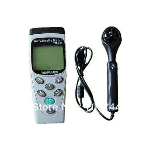 Tenmars TM-401 AIR Velocity Meter Anemometer Temperature Sensor