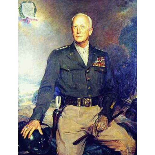 HIGH QUALITY PORTRAIT OIL PAINTING ON CANVAS GEORGE S. PATTON 24X36