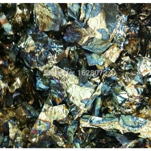 100G green variegated gold Flake leaf in good quality