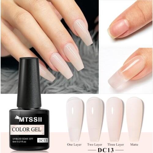 Mtssii Acrylic Extension Gel Pink White Clear Crystal Poly UV Gel Soak Off Jelly Finger Building Gel Manicure Beauty Design Tool