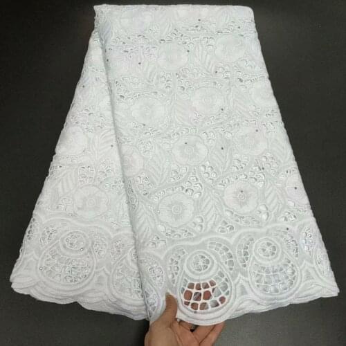 White African Cotton Voile Lace Fabric 2021 High Quality Nigerian Swiss Voile Lace In Switzerland For Wedding Party Dress