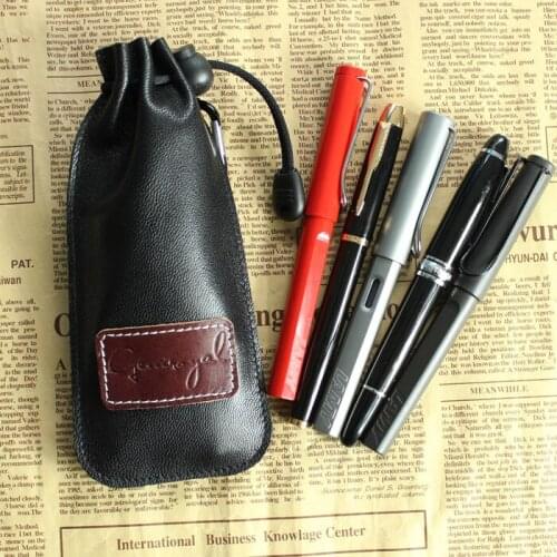 Sheepskin Pen Bag Leather Sheath Genuine Leather Pencil Case, Pencil Case