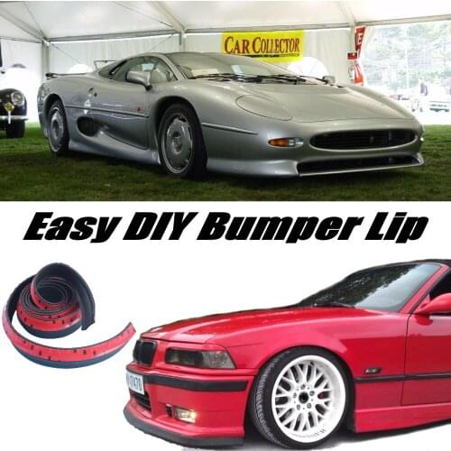 Bumper Lip Deflector Lips For Jaguar XJ220 Front Spoiler Skirt For Car View Tuning / Body Kit / Strip