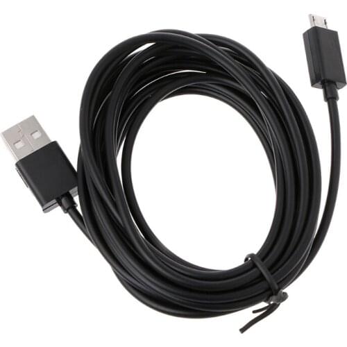 Long 3 Meter Micro USB Charge Charging Power Cable For PS4 Controllers