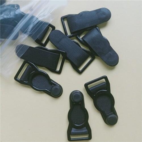 Environment-Friendly Nylon Metal-Covered Underwear Stockings Straps Accessories Black Adjustable Hoist Telephone Clasp