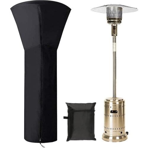 Gas Patio Heater Cover Waterproof with Zipper, Standing Propane Heater Covers for Home Outdoor Garden Treasuer 89inch 87inch