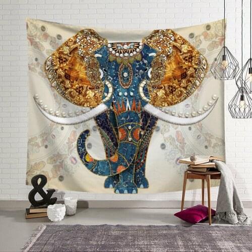 Mandala Elephant Tapestry Wall Hanging Psychedlic Tapestry Room Home Decor