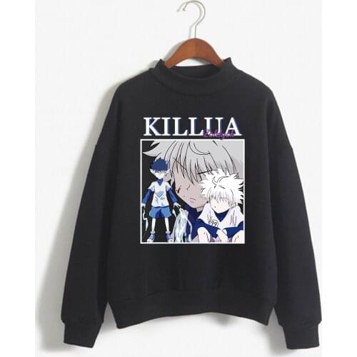 Hunter X Hunter Men Women Hoodies Sweatshirts Killua Zoldyck 90s Anime Hoody Streetwear Tops