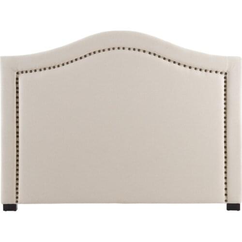 Headboard cream fabric-wood bedroom 160X8X120 CM