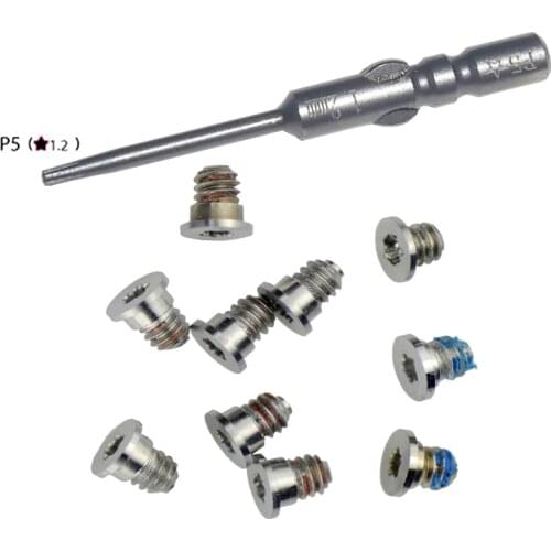 Magnetic Electric Screwdriver Bit 4mm Shank 1.2mm P5 Pentalobe Tip Tool for Macbook Pro Retina 13" 15" A1398 A1425 A1502 +Screws