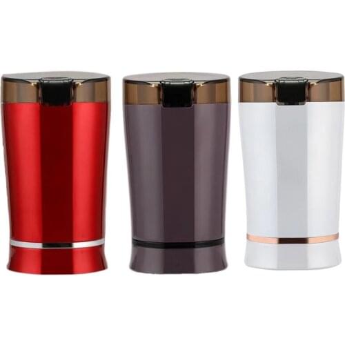 Multigrain Grinder Stainless Steel Grinder Coffee Grinder Beans Electromechanical Mini Table Grinder,EU Plug-ABUX