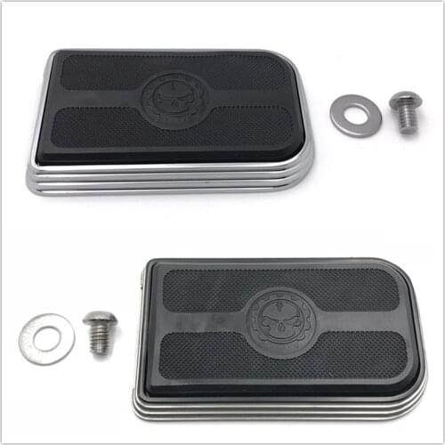Aftermarket free shipping motorcycle parts Gear Skull Brake Pedal Pad For harley davidson Street Glide FLHX/ Freewheeler FLRT BK
