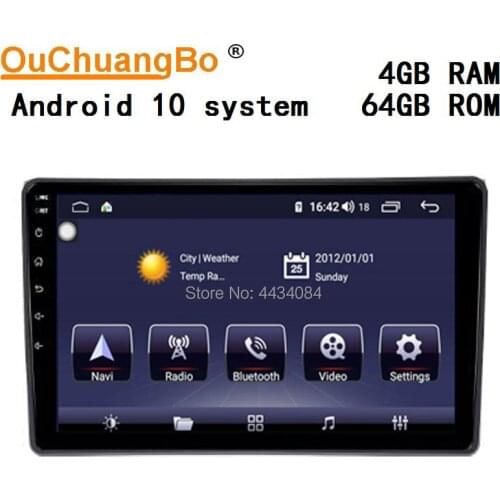 Ouchuangbo IPS screen car gps audio player stereo radio for AUDI A4 2006 with 8 core 4GB +64GB android 10 OS