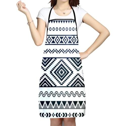 Stripe Pattern Apron Kitchen Aprons For Women Men Bibs Household Cleaning Pinafore Home Cooking Apron For Manicure