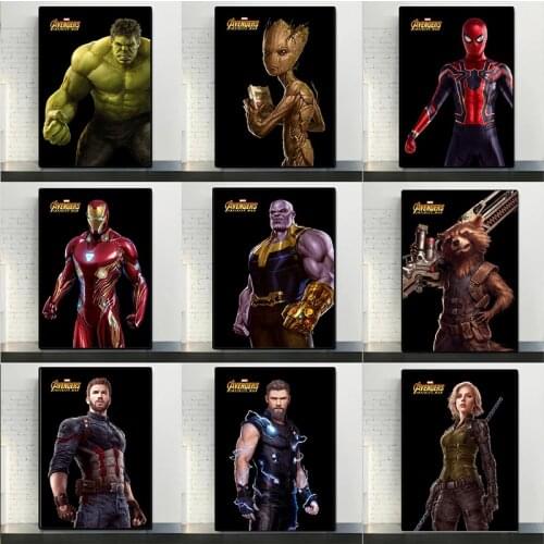 Marvel Avengers Movie Poster Classic Marvel Legends Superhero Canvas Painting Prints Nursery Wall Art Decor Picture Home Bar