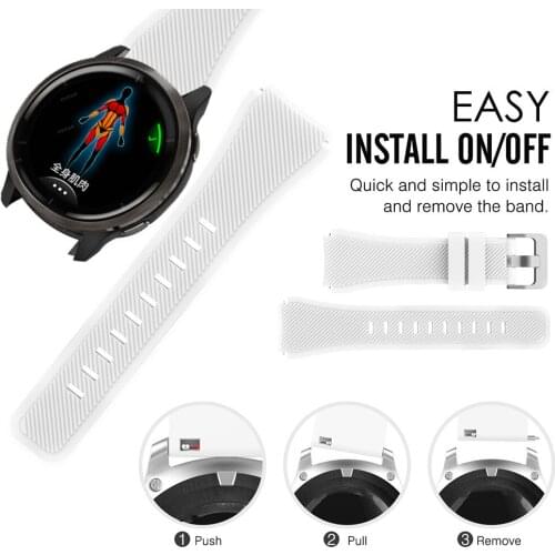 Strap For Garmin Vivoactive 4 Soft Silicone Watchband Accessories Replacement Bracelet For Garmin Venu 2 Belt Sports Correa