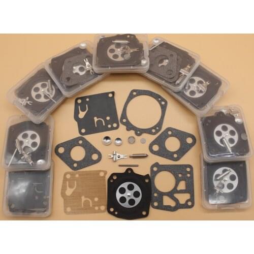10Kit/lot Carburetor Diaphragm Repair Kit For HUSQVARNA 61 66 162 165 265RX 266 268 181 281 272XP 2100 Tillotson RK-23HS RK-17HS