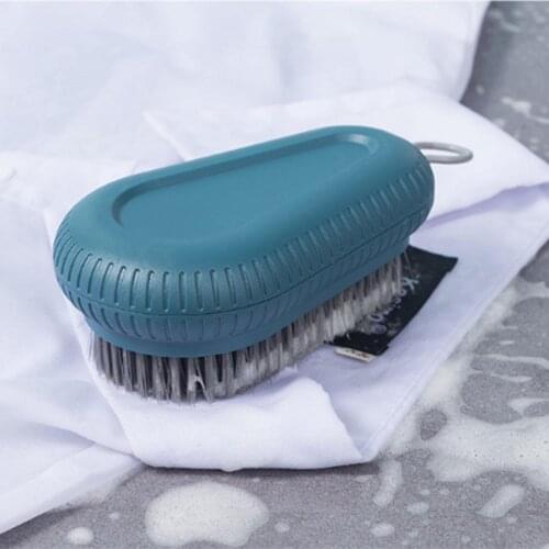 Home kitchen and bathroom soft bristle brush Household shoe brush round short brush Laundry brush Hand-held scrub brush