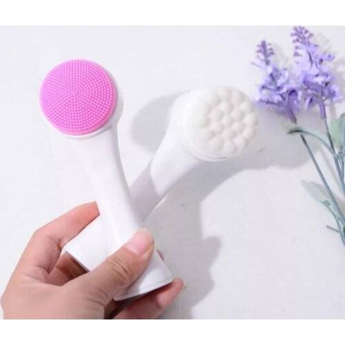 Face Cleansing Brush Silicone Facial Brush Deep Cleaning Pore Cleaner Face Massage Skin Care Waterproof Facial Brush