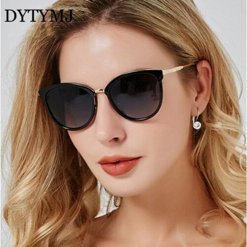 DYTYMJ Retro Round Sunglasses Women 2020 Oversized Sun Glasses Women Vintage Luxury Brand Designer Shades for Women Gafas De Sol