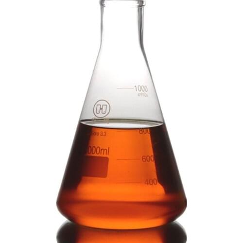 1000ml,Glass Erlenmeyer Flask,1L,Lab Conical Bottle,Normal Neck,Narrow Mouth