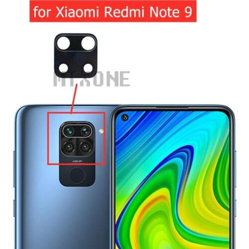 2pcs for Xiaomi Redmi Note 9 Back Camera Glass Lens Rear Camera Glass with Glue for Redmi Note 9 Replacement Repair Spare Part