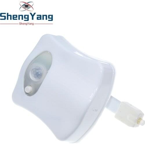 Smart Pir Motion Sensor Toilet Seat Night Light 8 Colors Waterproof Backlight For Toilet Bowl Led Luminaria Lamp Wc Toilet Light