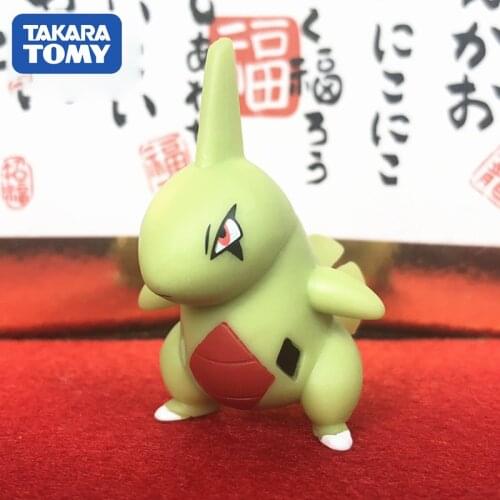 TAKARA TOMY Genuine Pokemon Action Figure Larvitar MC Model Doll Toy Gifts Collect Souvenirs