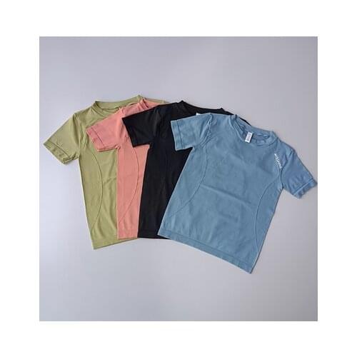 Seamless Sports Short Sleeve Sport Shirts Women Workout Top High Elastic Gym Yoga Top Running Breathable short sleeve T-Shirt