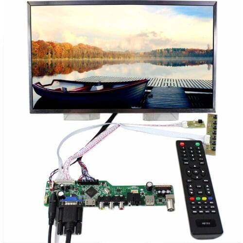 TV HD MI VGA AV USB AUDIO LCD Controller Board+14inch B140RW01 LP140WD1 1600x900 LCD Screen