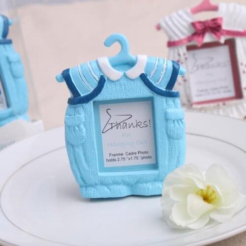 Party Vintage 10pcs Resin Blue Boy Photo Frame Children 's Day Baby Clothes Birthday Wedding Favors and gifts Decoration