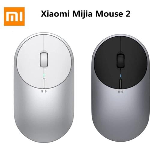 Xiaomi Mi Portable Mouse 2 Optical Wireless Bluetooth 4.2 RF 2.4GHz 4000DPI Adjustable Dual Mode Connect for Laptop pc