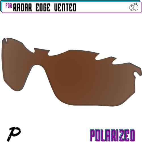 EZReplace Polarized Replacement Lenses for - Oakley Radar Edge Vented Sunglasses - Brown P