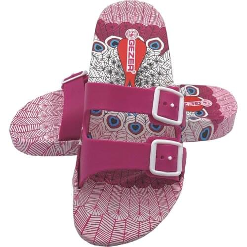 Womens Pink Slip-Resistant Outsole Slippers 11393 zev01