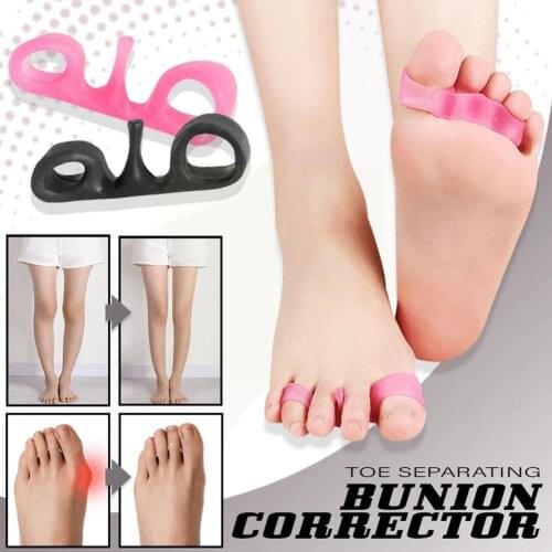 1 Paar Silicone Teenseparators Bunion Correctoren Hallux Voeten Voet Vinger Duim Corrector Spacer Spreader Valgus Splitter V6l3