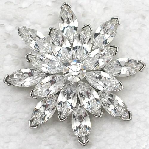 12pcs/lot Wholesale Fashion Brooch Marquise Rhinestone Bridal wedding Flower Pin brooches jewelry gift C101561
