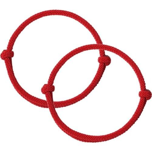 2Pcs Red String Fate Friendship Bracelets Kabbalah Protection Good Luck Bracelet G2AF